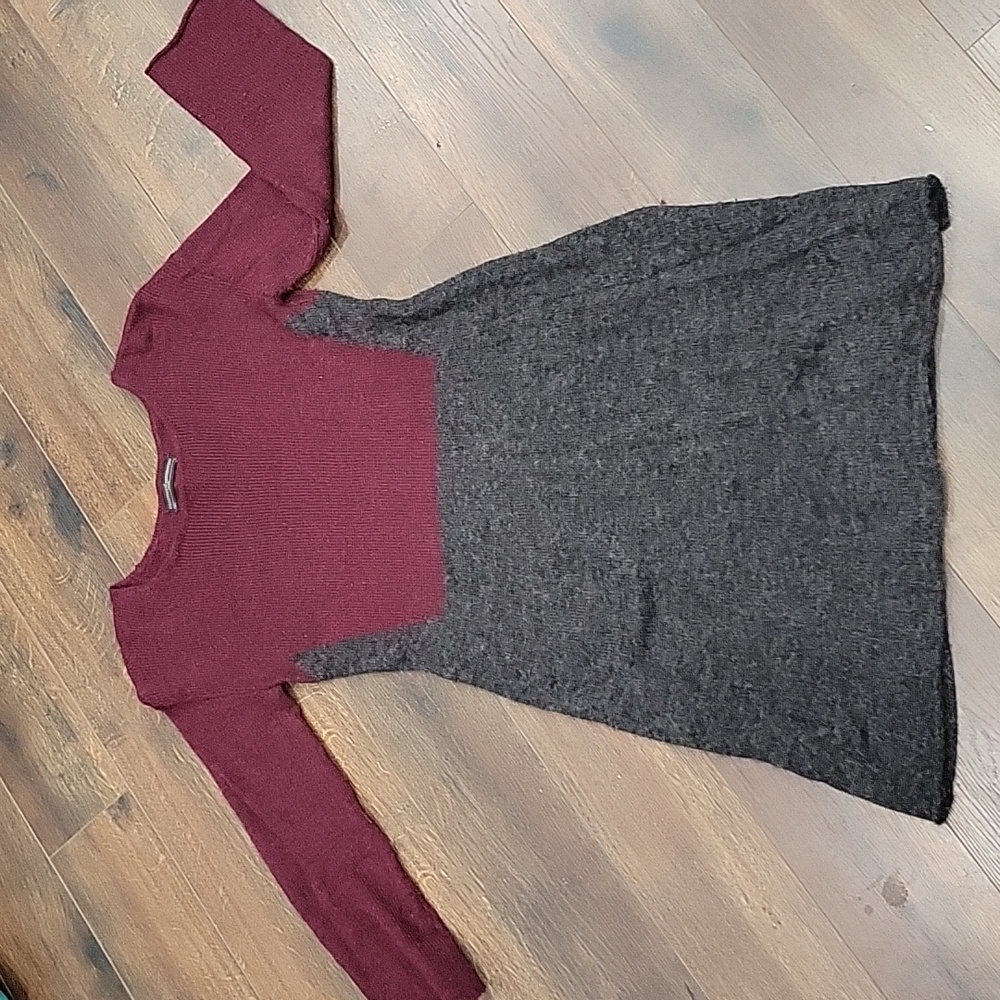 Peruvian Connection Colorblock Baby Alpaca Sweater Dress | small